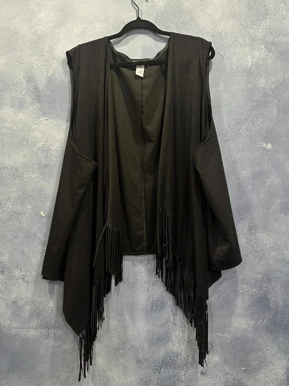 CATHERINES Women's Black Denim Vest – Size 4X